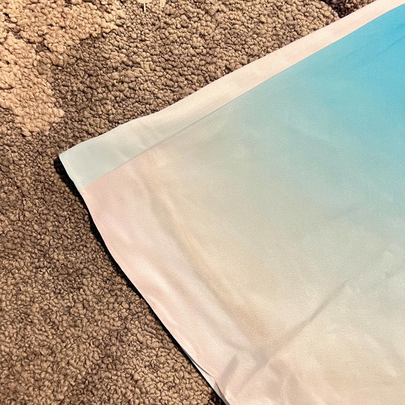 Crosby Teal White Ombre Flowy Skirt NEW Women's Size Small - Picture 4 of 7